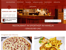 Tablet Screenshot of genuss-bei-uns-in-hameln.com